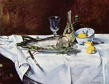 Dipinto di Monet di un salmone