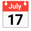 Esempio di emoji del calendario